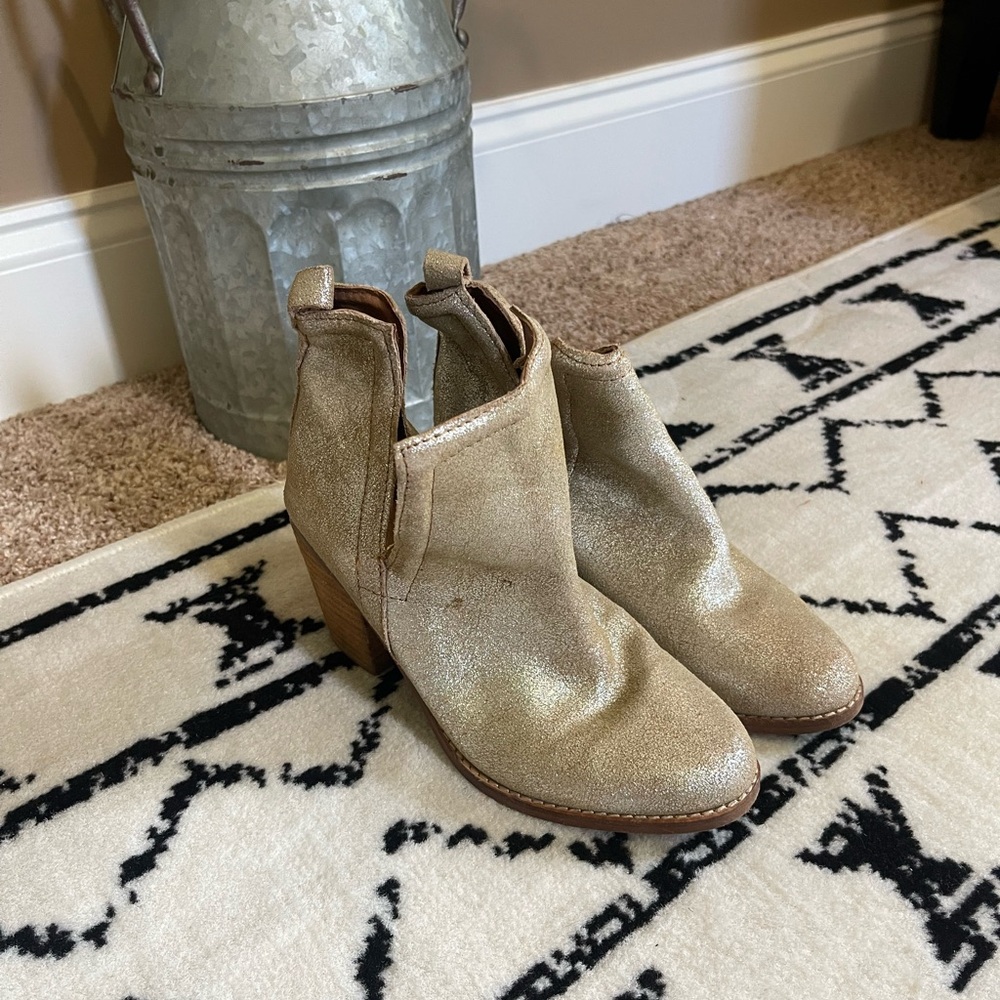 Gold Ankle Boots